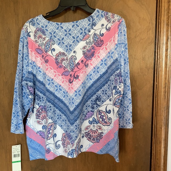 Alfred Dunner print embellished top PL - Picture 15 of 17